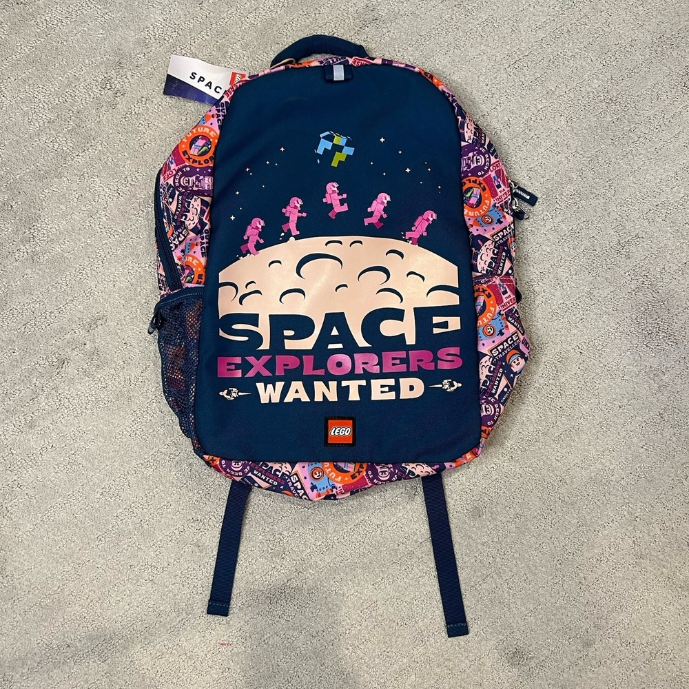 Lego Space Explorers Wanted Kids 16" Backpack New With Tags‎ Free Shipping